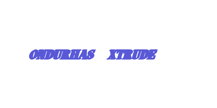 Hondurhas Extrude Font Download