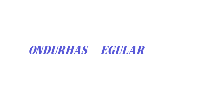 Hondurhas Regular Font Download