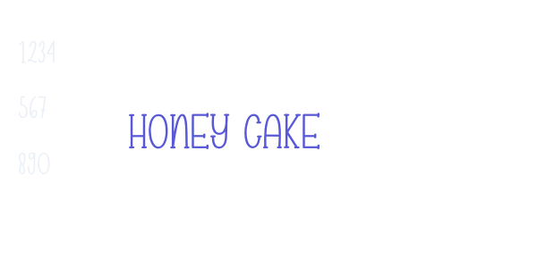 Honey Cake font