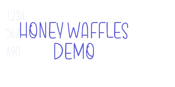 Honey Waffles Demo font free