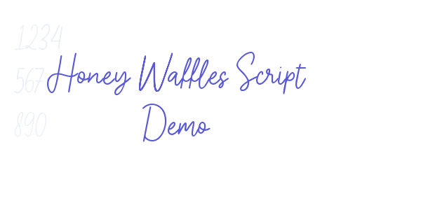 Honey Waffles Script Demo font free