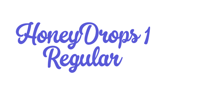 HoneyDrops 1 Regular Font Download