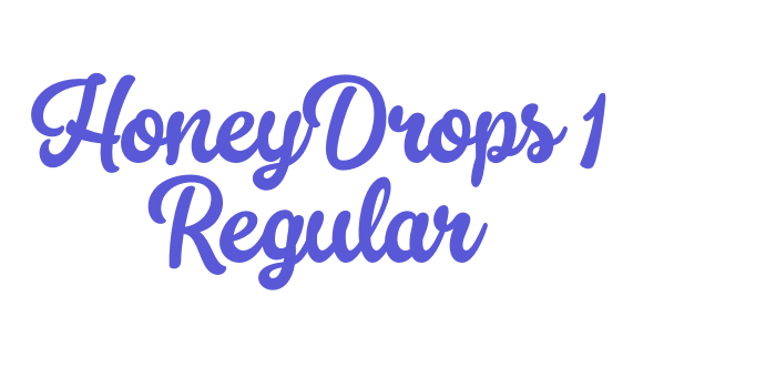 HoneyDrops 1 Regular Font