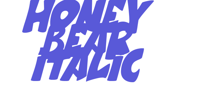 Honey Bear Italic Font Download