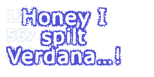 Honey I spilt Verdana…!-font-download
