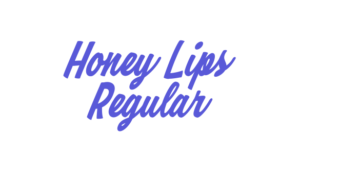 Honey Lips Regular Font Download