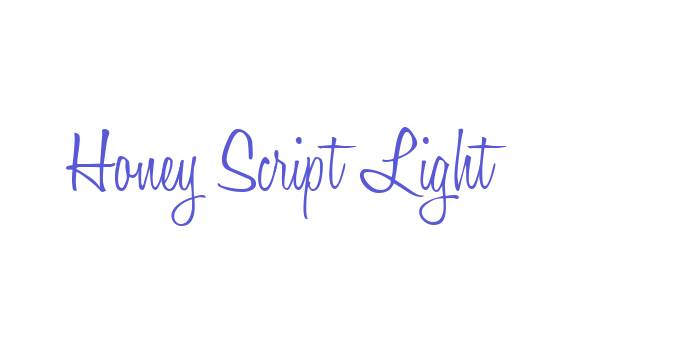 Honey Script Light Font Download