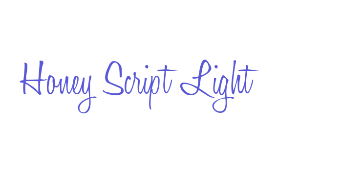 Honey Script Light Font