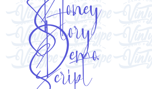 Honey Story Demo Script Font