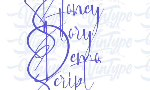 Honey Story Demo Script Font Download