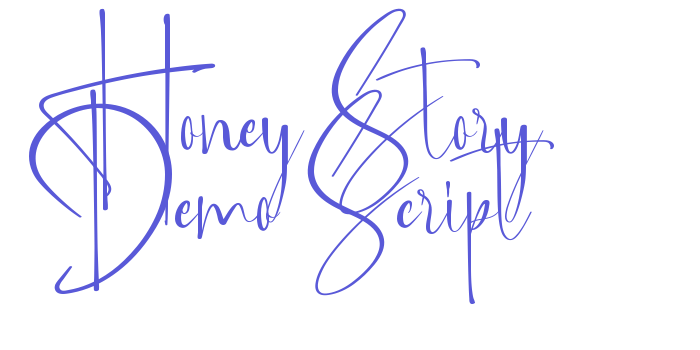 Honey Story Demo Script Font Download