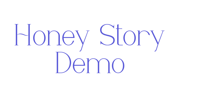 Honey Story Demo Font