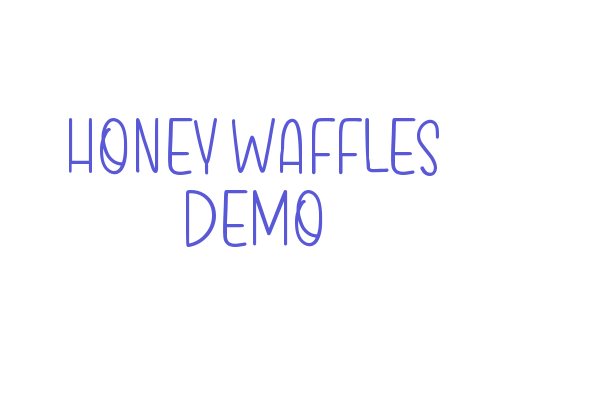 Honey Waffles Demo Font