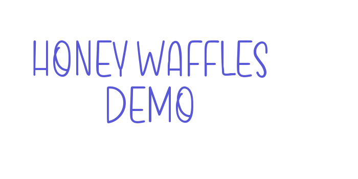 Honey Waffles Demo Font