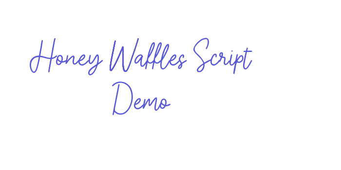 Honey Waffles Script Demo Font