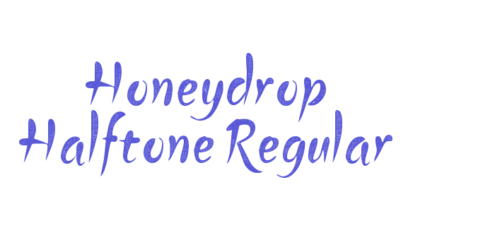 Honeydrop Halftone Regular Font Download