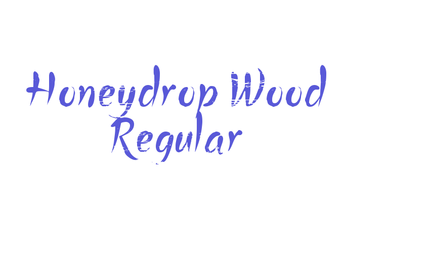 Honeydrop Wood Regular Font