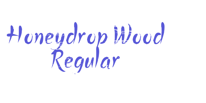 Honeydrop Wood Regular Font Download