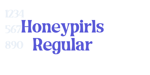 Honeypirls Regular font