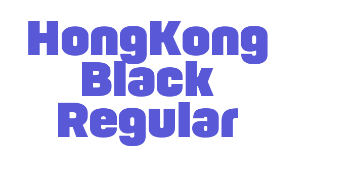 HongKong Black Regular Font Download