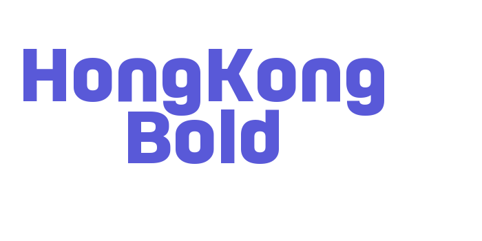 HongKong Bold Font