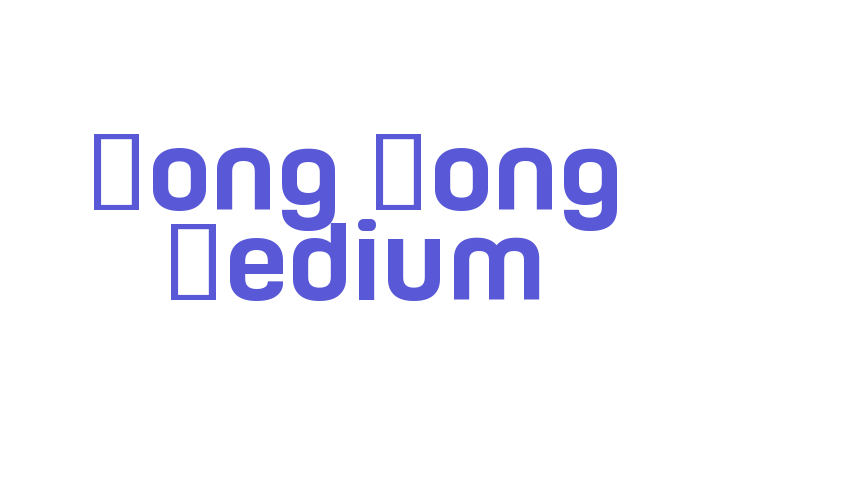 Hong Kong Medium Font