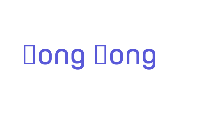 Hong Kong Font