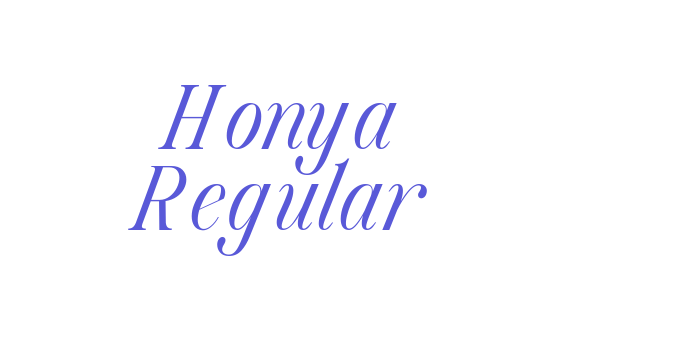 Honya Regular Font Download