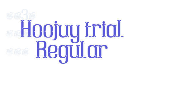 Hoojuy trial Regular font free