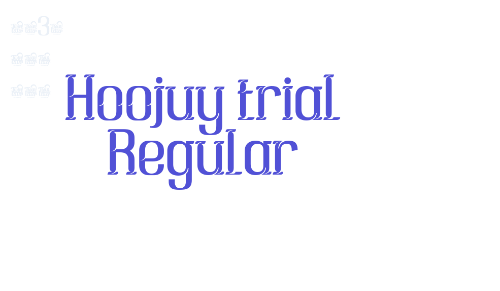 Hoojuy trial Regular-font-download