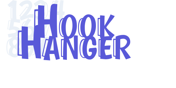 Hook Hanger font free