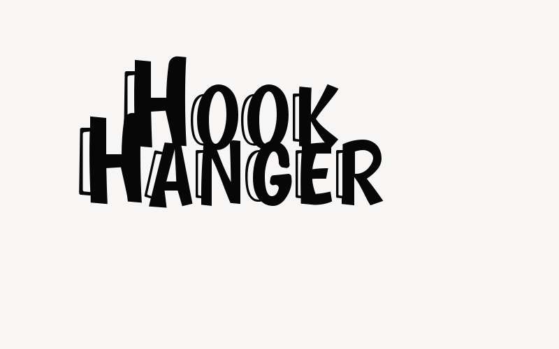 Hook Hanger Font