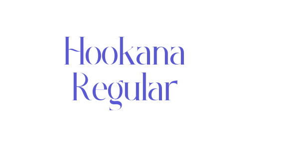 Hookana Regular font free