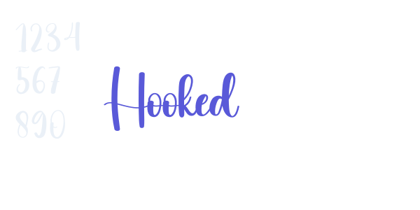 Hooked font