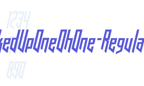 HookedUpOneOhOne-Regular Font Download