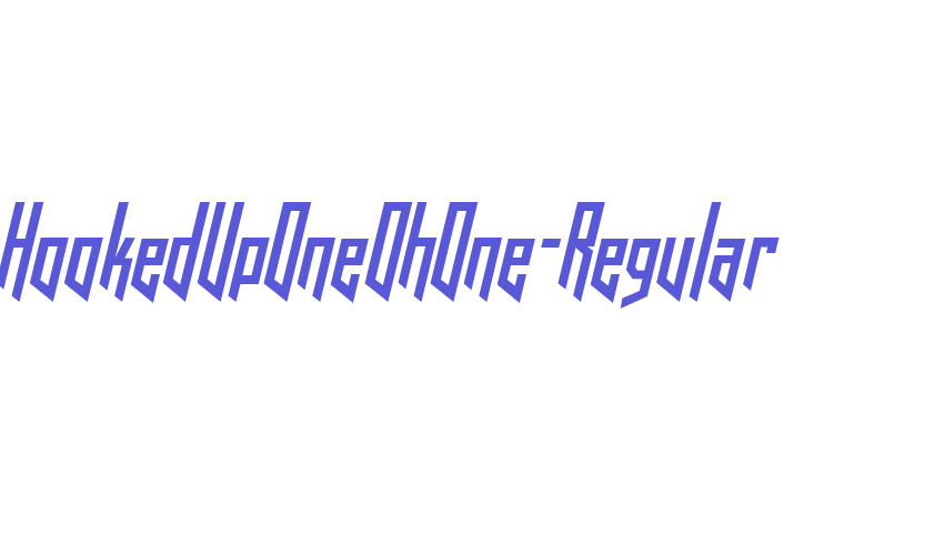 HookedUpOneOhOne-Regular Font Download