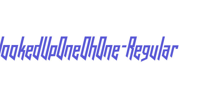 HookedUpOneOhOne-Regular Font Download