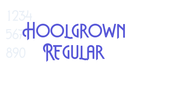 Hoolgrown Regular font free