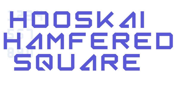 Hooskai Chamfered Square font