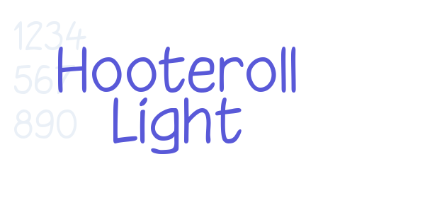 Hooteroll Light font