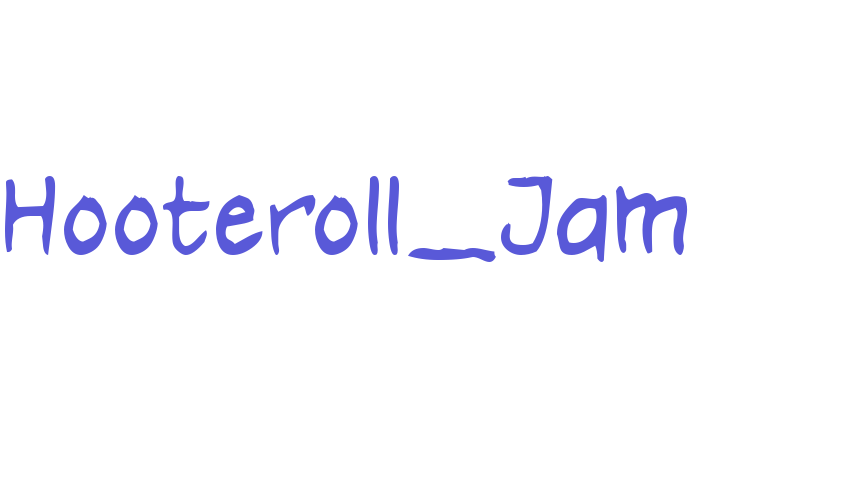 Hooteroll_Jam Font