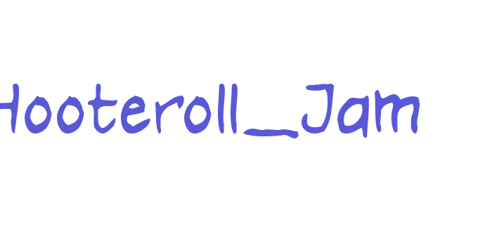 Hooteroll_Jam Font Download