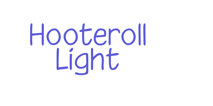 Hooteroll Light Font Download