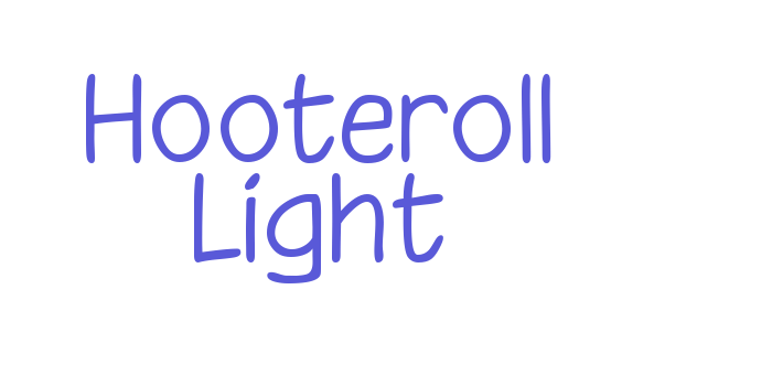 Hooteroll Light Font