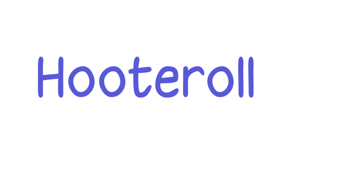 Hooteroll Font