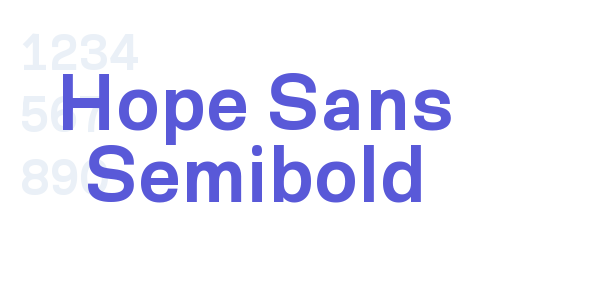 Hope Sans Semibold font free