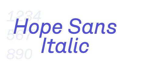 Hope Sans Italic-font-download
