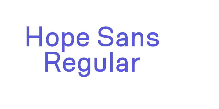 Hope Sans Regular Font Download