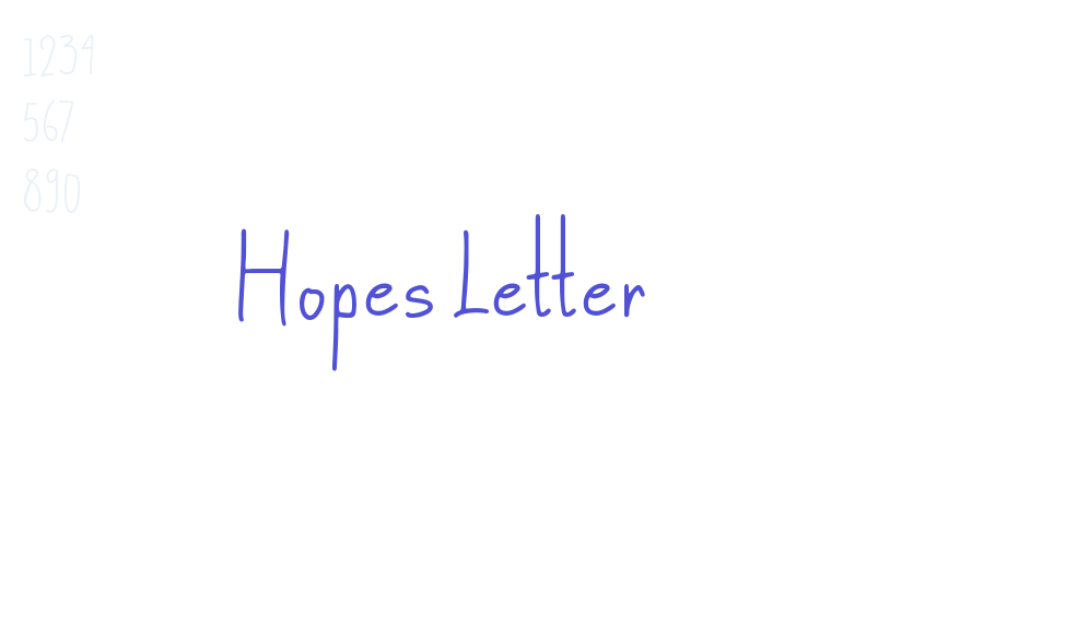 Hopes Letter-font-download