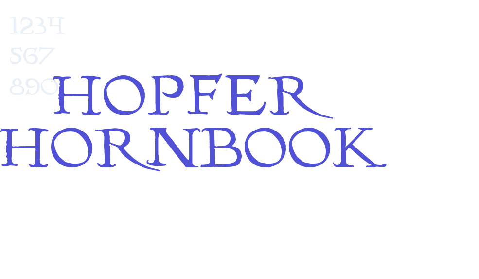 Hopfer Hornbook-font-download